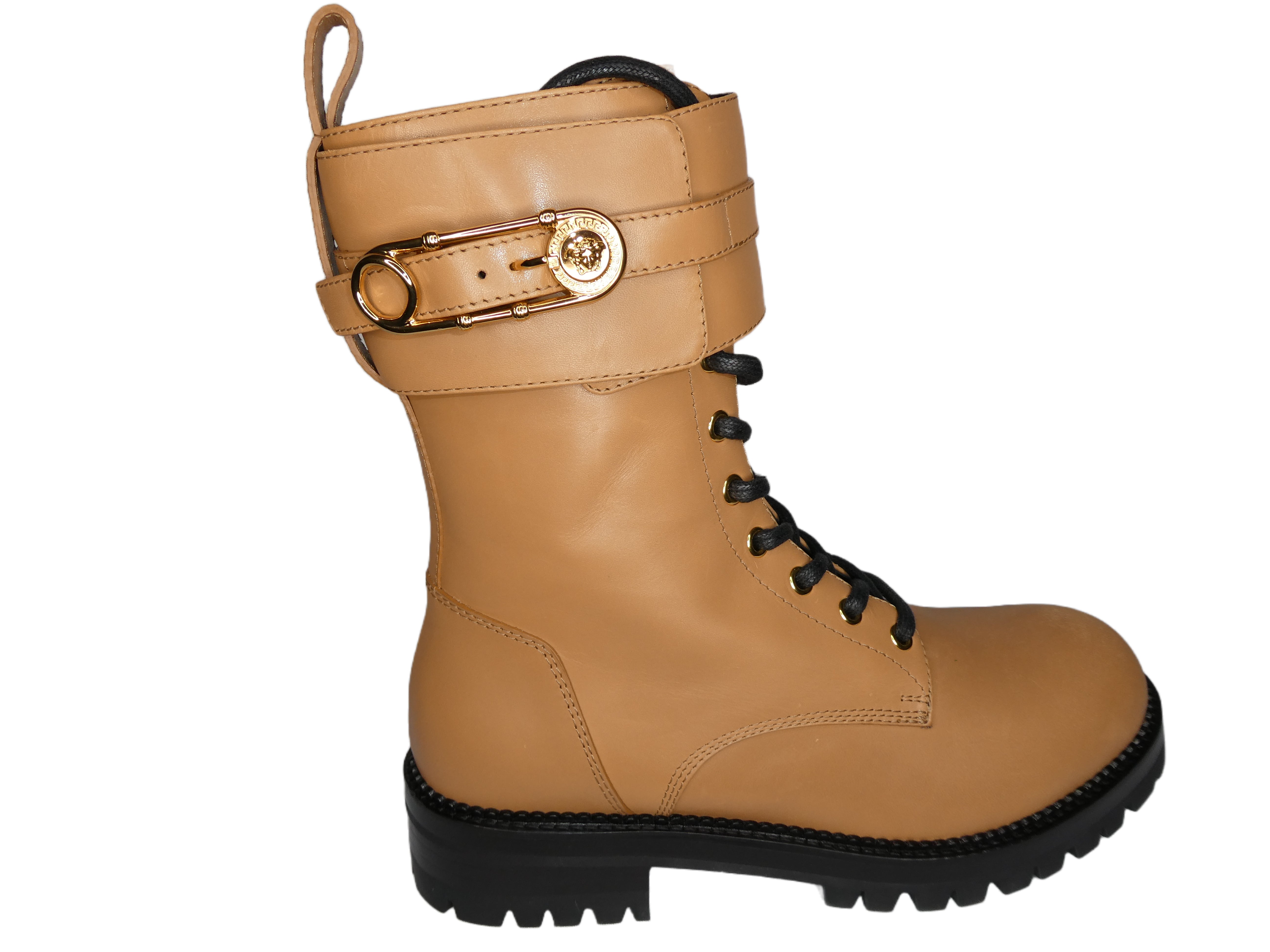 Versace Leather Ankle Boots